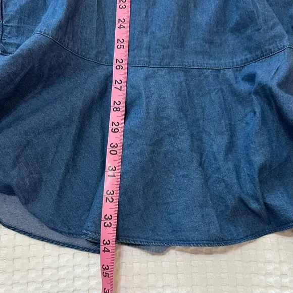 Tuckernuck Lightweight Denim Callahan Shirt Dress Cotton Blue Womens Size Medium - Picture 14 of 14